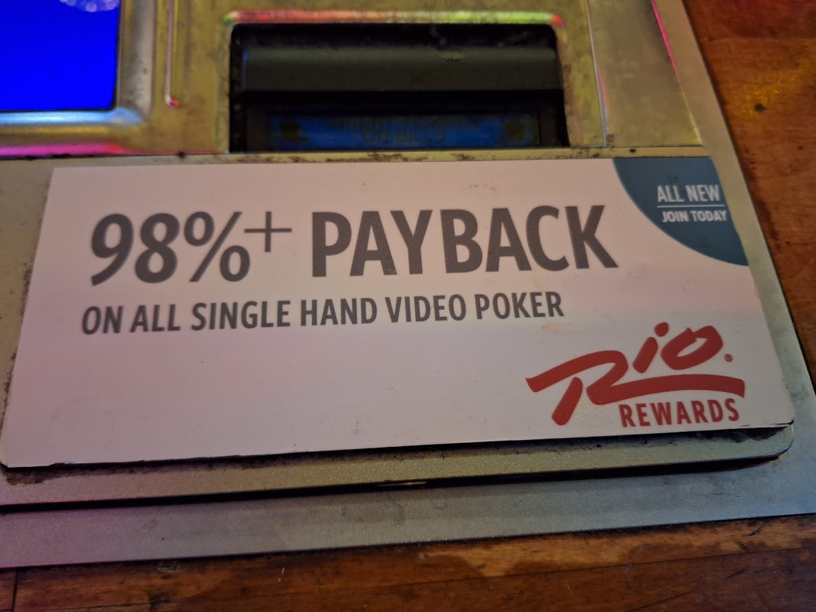 Rio Trip Report, Including More Table Game Changes