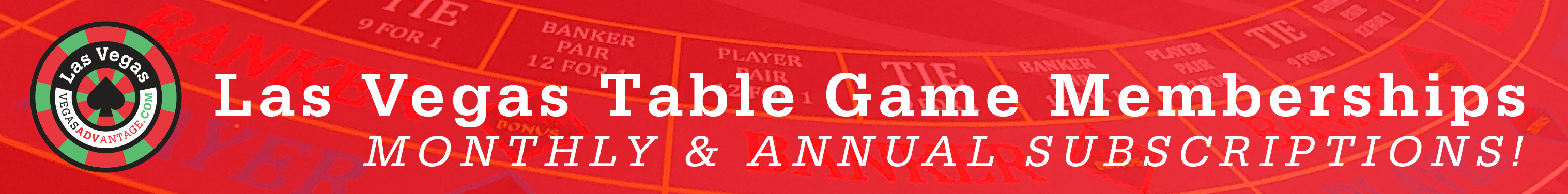 Table Game Newsletter Membership Banner - Monthly and Annual Subscriptions