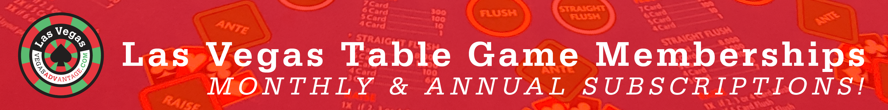 Table Game Newsletter Membership Banner - Monthly and Annual Subscriptions