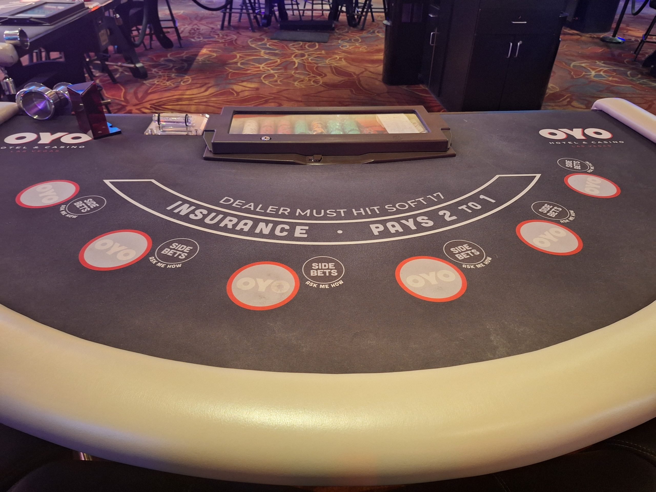 Vegas.hu blackjack játékasztal képernyőképe